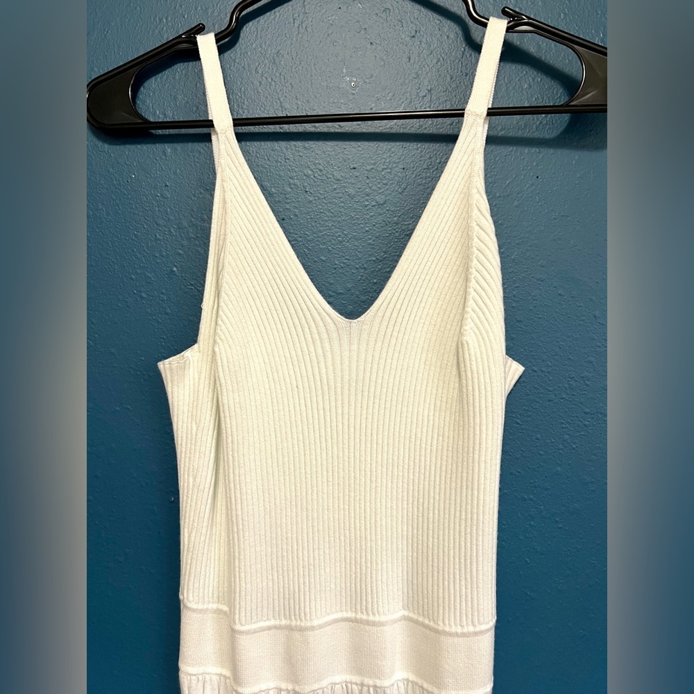 MILLY Revolve Cami Ecru Pleated Midi Dress - Medium - Picture 9 of 13